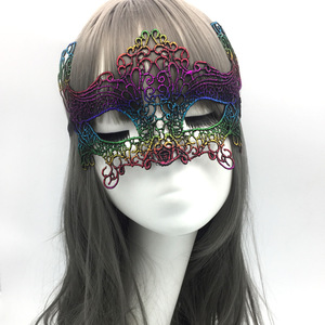 Halloween Party Masks <b>Sexy</b> Fox Half-Face <b>Erotic</b> Eyepatch Hot Lace Design for Stylized Events - Product Image 4