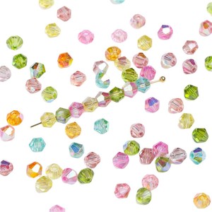Perles hexagonales en verre coloré à facettes, en vrac, pour la fabrication de bracelets, accessoires de bijoux DIY, matériaux 8mm Ac4748 - Product Image 5
