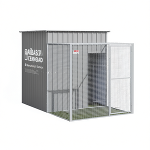 Jaula Grande para Pollos de Acero Galvanizado Gris Claro, Jaula para Animales de Alta Rigidez para Avicultura - Product Image 1