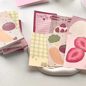 Dâu Tây <span class=keywords><strong>Memo</strong></span> Pads Kawaii phong cách Hàn Quốc M5 sổ lưu niệm giấy Tạp Chí Ins cà chua notepad lưới cơ sở giấy trang trí nguồn cung cấp - Product Image 3