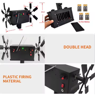 Machine à étincelles froides rotative Topflashstar SP1009, sans fil, DMX, fontaine pyrotechnique rotative avec support pour scène de mariage