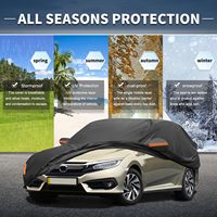 Nécessités quotidiennes Housse de voiture étanche tous temps Couverture de neige à 10 couches pour Suv/berline Pluie d'hiver externe complète