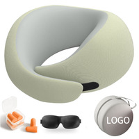Oreillers cervicaux en mousse à mémoire de forme pour les voyages en avion et en voiture Conception ergonomique compacte Oreiller de voyage pour le cou d'escargot