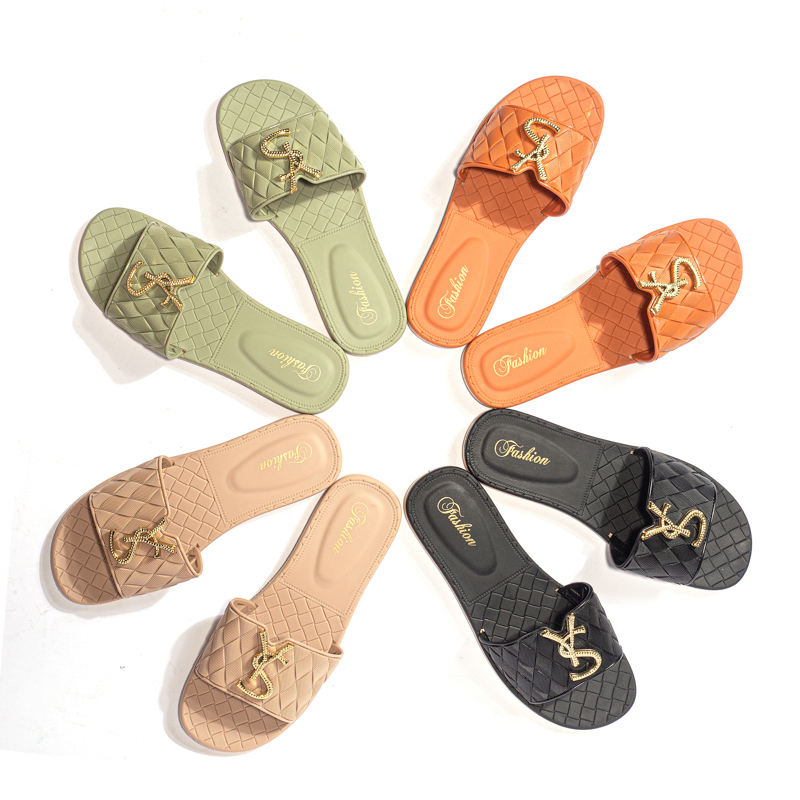 Hot Fashion Trend Summer Women Shoes With Four Colors Beautiful Ladies Slippers Flat Girls Sandals Fitness To Walking 