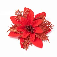 Wholesale artificial glitter red rose To Beautify Your Environment 