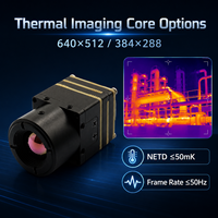Module de caméra thermique infrarouge compact de 21 mm à faible consommation pour système d'inspection industrielle UAV