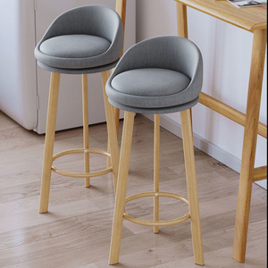<span class=keywords><strong>Chaise</strong></span> <span class=keywords><strong>de</strong></span> <span class=keywords><strong>bar</strong></span> pivotante minimaliste nordique à succès <span class=keywords><strong>avec</strong></span> coussin <span class=keywords><strong>en</strong></span> <span class=keywords><strong>tissu</strong></span> doux et pieds <span class=keywords><strong>en</strong></span> bois pour café et mobilier <span class=keywords><strong>de</strong></span> maison - Product Image 2