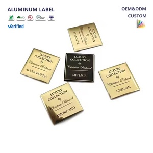 Etiqueta Adhesiva Redonda de Aluminio con Relieve, Impermeable, con Lámina Dorada Plateada, Personalizada, con Logotipo Metálico 3D - Product Image 1