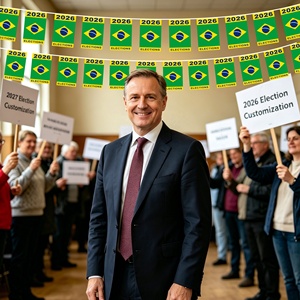 Bandera Personalizada para las Elecciones de Brasil 2026, Producción en Gran Volumen, Diseño Gratuito, Venta al Por Mayor, Fábrica para Eventos - Product Image 5