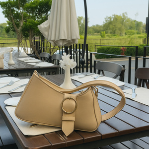 Custom Vegan Leather Eco Storage Portable Elegant Luxury Gift Storage Metal Buckle Accessories Ladies Flower Decor Shoulder <strong>Bag</strong> - Product Image 2