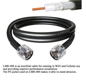 Cable Coaxial RF LMR400 de Baja Pérdida, 30m/50m por Rollo, para Antena, Monitor WIFI, Amplificador Celular 4G LTE, Potenciador de Señal de Teléfono - Product Image 2