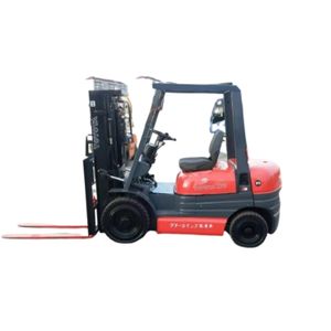 Chariot élévateur diesel d'occasion, capacité de 3 tonnes, chariot élévateur robuste, pneus tout-terrain antidérapants, chariot élévateur pour entrepôt, matériel - Product Image 1