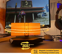 Boîte à lumière flottante magnétique sur le thème de GTA, lumière ambiante LED RGB 360° °   Lampe de bureau à lévitation rotative, décoration pour salle de jeux