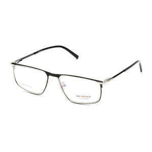 Monture de lunettes rectangulaire à monture complète Grey Jack 5085, verres anti-UV, monture en métal unisexe, design tendance - Product Image 5