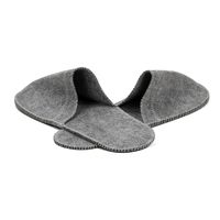 Ensemble de sauna japonais et russe en feutre de laine 100% gris, 5 pièces, chapeau, tapis, gants, pantoufles, sac, pour usage quotidien et ski