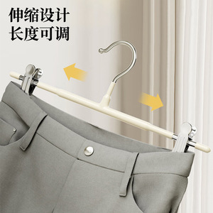 Clothing Organizer Pant Skirt Hanger With Soft Gel Protection And Thick <b>Spring</b> For Drying Clothes Space Saving Design - Product Image 5