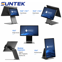 Caisse enregistreuse de bureau SUNTEK SC1, écran tactile 15,6 pouces, 4+64 Go, NFC, GMS, Wi-Fi 6, 1920x1080, Android POS