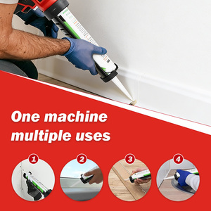 Pistolet à mastic sans fil 20V à batterie lithium, pistolet à silicone à vitesse variable, robuste pour la construction - Product Image 4