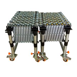 35 kg'lık Kamyon, Depo Konteyneri Yükü Boşaltma İçin CE Esnek Manuel Metal Paten Tekerlekli Teleskopik Konveyör Bant Perakende Fiyatı - Product Image 1