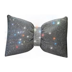 Reposacabezas para Asiento de Coche con Lazo de Mariposa, Reposacabezas con Diamantes de Agua Brillante, Almohada Lumbar Interior para Coche, Venta al por Mayor - Product Image 1
