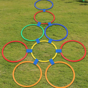 Set di 10 Anelli per Agilità per Bambini da Esterno, Anelli Hula per Allenamento, Leggeri e Resistenti in Materiale PP, per Fitness Fisico e Gioco del Salto alla Corda - Product Image 3
