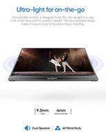 Arzopa A1 15.6 pouces 1080P FHD 60Hz extension d'écran d'ordinateur portable écran d'affichage de moniteur Portable pour ordinateur portable moniteur Portable