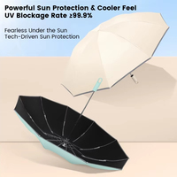 Parapluie pliant inversé automatique avec revêtement noir, bande réfléchissante, coupe-vent, imperméable, cadeau, vente en gros, fabricant chinois