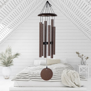Campanas de viento grandes de aluminio con trampas de viento de madera para uso en exteriores, adecuadas para decoración de patios y ambiente Zen al aire libre - Product Image 2