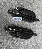 Garniture de ventilation de pare-chocs en fibre de carbone avec logo M2 pour BMW M2 F87, garniture latérale de pare-chocs