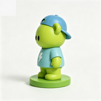 Ours Vert Personnalisable avec Boîte Mystère en PVC de la Série Cool Bear, Figurine de Bureau de 5 cm, Jouet Décoratif Unisexe, Cadeau pour les 14 ans et plus