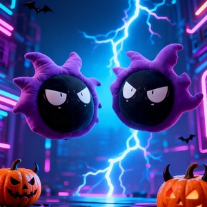 Vente directe d'usine, oreillers et coussins doux, jouets en peluche amusants Haunter Pokémons 35 cm pour enfants - Product Image 2