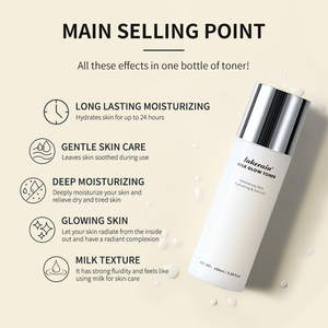 Tónico de piel de leche 2% niacinamida y salvado de arroz piel calmante brillo tónico <span class=keywords><strong>facial</strong></span> brillo instantáneo para piel seca - Product Image 3