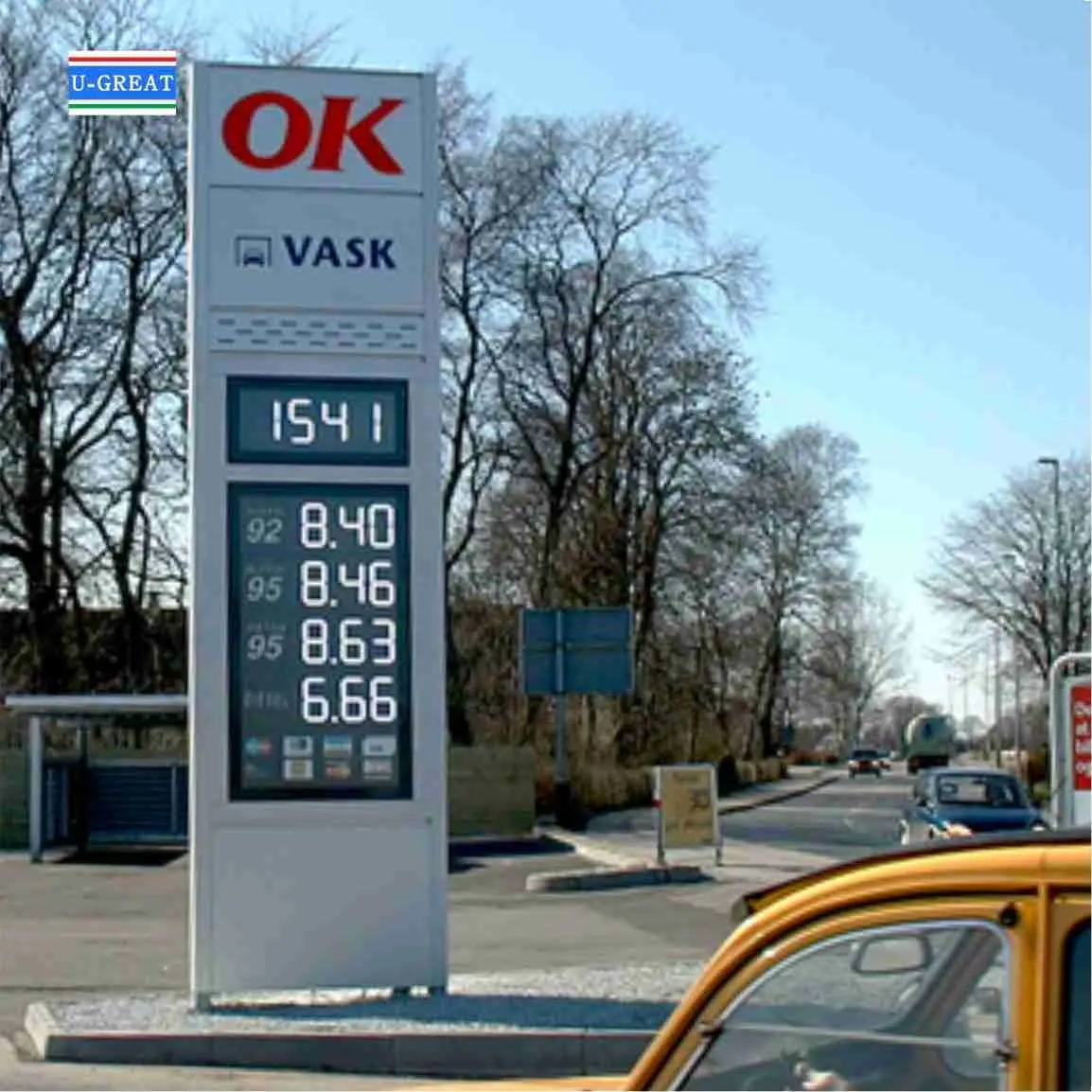 Çin fabrika benzin fiyat Led işareti benzin istasyonu ekran 12 inç <span class=keywords><strong>dijital</strong></span> sayı