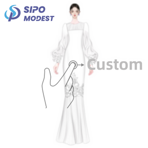 SIPO Eid Malasia mujeres vestido bordado encaje Baju Kebaya Baju Kurung moderno Kebaya malayo mujeres Baju Kebaya - Product Image 2