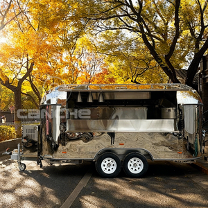 Camion de restauration de concession pour desserts, crêpes et glaces, équipé d'un congélateur, chariot de vente ambulante pour des délices délicieux - Product Image 3