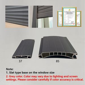 <span class=keywords><strong>Porte</strong></span> <span class=keywords><strong>de</strong></span> <span class=keywords><strong>garage</strong></span> <span class=keywords><strong>motorisée</strong></span> grise moderne, portes <span class=keywords><strong>de</strong></span> sécurité en <span class=keywords><strong>aluminium</strong></span> à double couche pour abris - Product Image 2