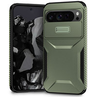 Étui rigide antichoc en plastique de haute qualité avec fenêtre coulissante pour téléphones mobiles Google Pixel 6A, 7, 7 Pro, 8 Pro, 9A
