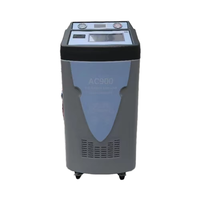 Máquina de Carga de Refrigerante Vertical para Aire Acondicionado Automotriz con Manómetro y Ruedas Giratorias