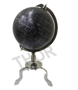 Nautique rétro monde Globe fait à la main terre noire décor de bureau de table rotatif monde terre décorations de bureau - Product Image 1
