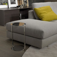 Canapé d'Angle en Tissu, Ensemble Canapé Modulable avec Rembourrage en Duvet, Déhoussable et Lavable en Coton et Lin