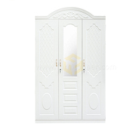 Meubles de chambre à coucher en acier motif 2 3 4 portes armoire de rangement pour vêtements armoire en métal gaufré