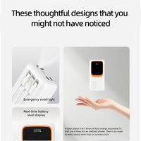 Banco de energía de alta capacidad de 30000 Mah para iPhone, carga de computadora portátil, productos electrónicos, cargador de batería externo de emergencia de 30000 Mah
