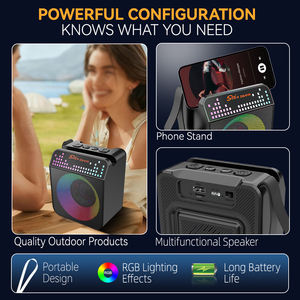 Mini Altavoz Bluetooth RGB SING-E ZQS-B109 con Soporte, Precio de Fábrica, Listo para Enviar, Perfecto para Fiestas y Campamentos - Product Image 6