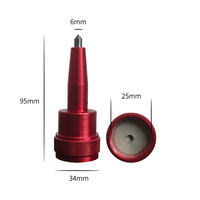 Ensemble d'aiguilles de marquage pneumatiques à points ZIXU, haute dureté, durables, avec pointe de 6 mm pour marquage permanent sur plaque d'acier