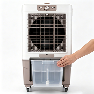 Refroidisseur d'air à eau 40L 2000-3999 CFM 120W Classe A avec télécommande universelle pour poulailler et garage 1. Refroidissement haute efficacité - Product Image 5