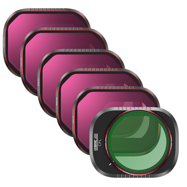 STARTRC Aluminum Version 6 Pcs Adjustable CPL ND8/16/32/64/256 Set Camera Lens ND Filters for DJI Mini 4 Pro Drone Accessories