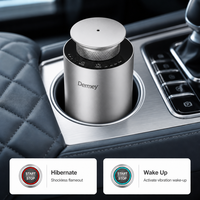 Diffuseur d'huiles essentielles électrique portable sans eau en alliage d'aluminium USB pour voiture Rechargeable Nébulisation à deux fluides Aromathérapie
