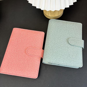 حلقات الأجهزة الذهبية مظاريف حشو النقدية نظام الميزانية منظم مخطط جمع A6 الميزانية الموثق المجلدات الجلدية النباتية - Product Image 3