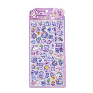 Adesivi epossidici trasparenti con glitter all'ingrosso, simpatici <span class=keywords><strong>orsetti</strong></span> e cuori 3D, adesivi a cupola trasparenti per diari, carte Kpop, decorazioni per telefoni - Product Image 4