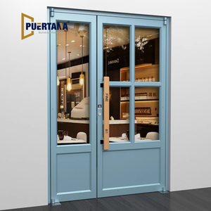 Porta moderna <span class=keywords><strong>in</strong></span> alluminio KFC Storefront per edifici commerciali di alta durevolezza e Design elegante - Product Image 2